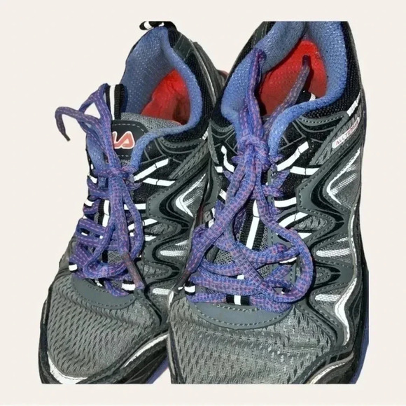 Women’s FILA‎ TKI TR SIZE 6.5 GRAY PURPLE TRAIL RUNNING SHOES - Picture 4 of 7